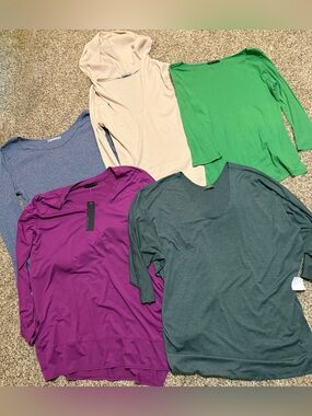 Nally & Millie Long Sleeve Tees Bundle of Five NWT or Like NEW